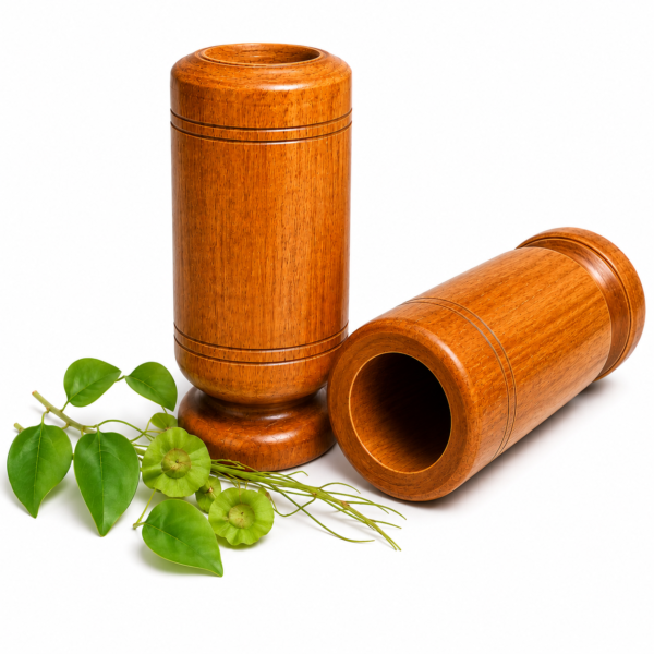 Vijaysar Wood Glass — Ayurvedic Sugar Control Tumbler